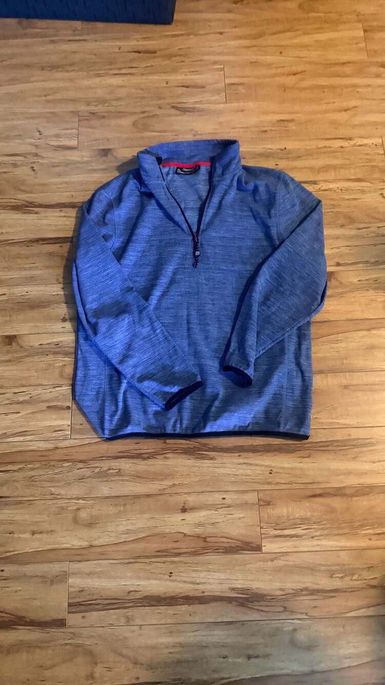 Avalanche Quarter Zip Pullover Blue Men's Size Medium
